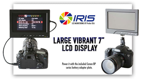 large vibrant 7 inch lcd display