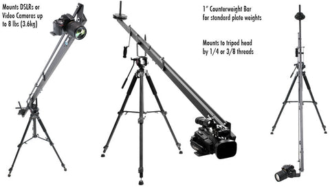 mount dslr,counterweight bar & mount tripod