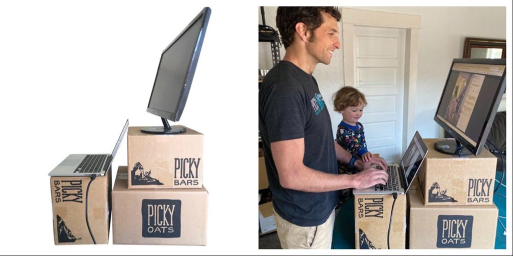 Jesse's Sustainable Stand Up Desk - Picky Bars