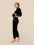 The Essential Rib Pants Black