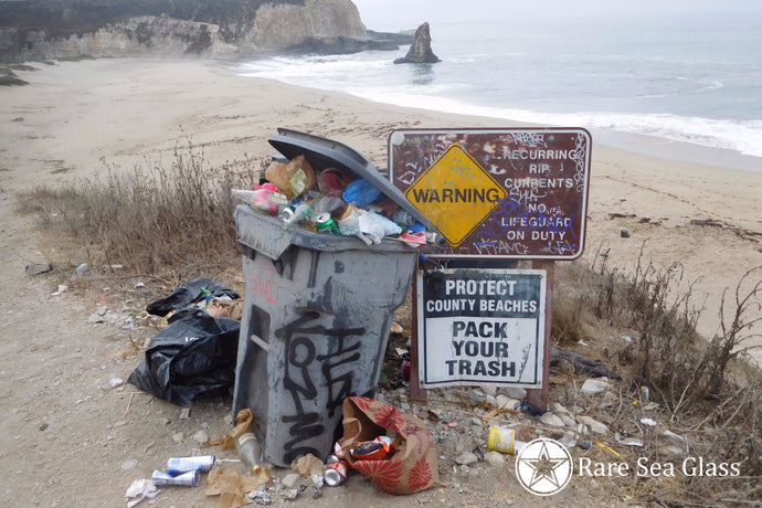 Davenport Beach Trash