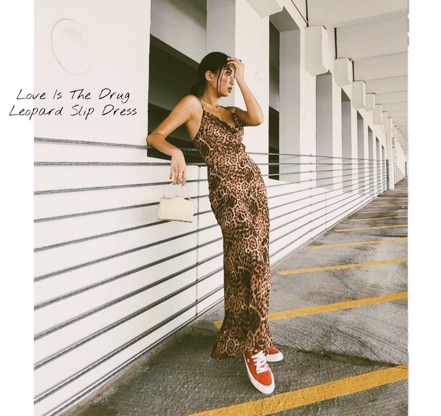 The Vetiver Collection | Jie Zheng | Love Is The Drug Leopard Slip Dress 