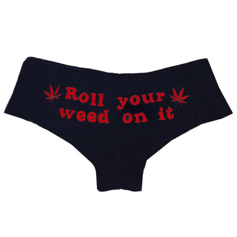 Dank Master black pink roll your weed on it panties marijuana leaf underwear stoner fashion brand cannabis clothes