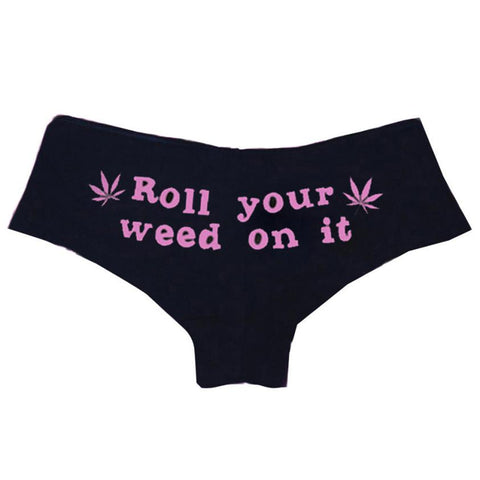Dank Master black pink roll your weed on it panties marijuana leaf underwear stoner fashion brand cannabis clothes