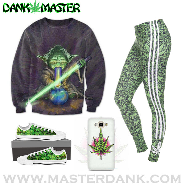 Dank Master 420 Apparel weed clothing, marijuana fashion, cannabis shoes, hoodies, pot leaf shirts and hats for stoner men and women.