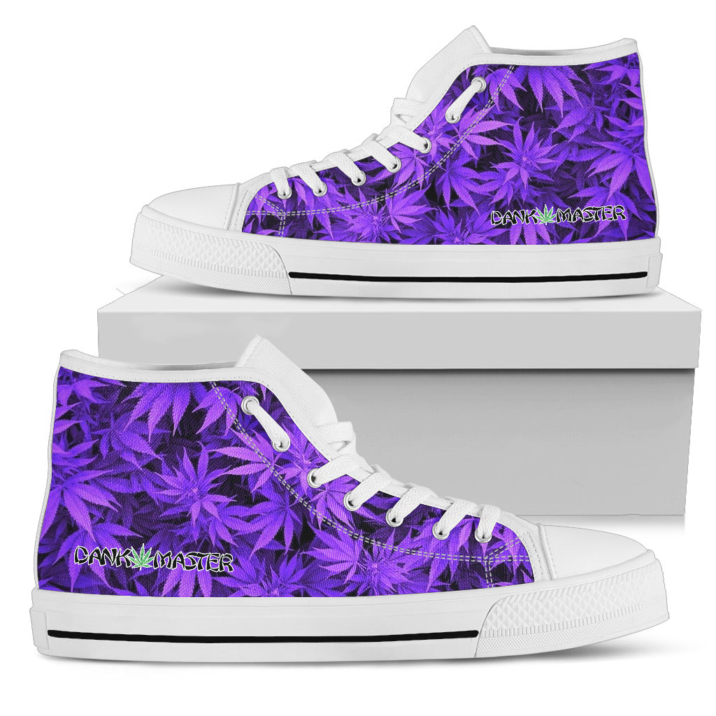 purple canvas shoes