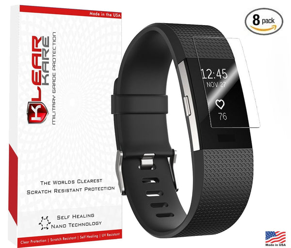Huh Schuldig Encommium Fitbit Charge 2 - KlearKare Military Grade HD Screen Protector - 8 Pac