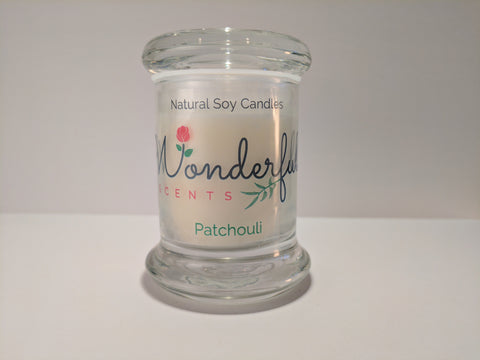 Wonderful Scents Patchouli Scented Soy Wax Candle