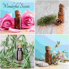 Wonderful Scents Essential Oil Collage