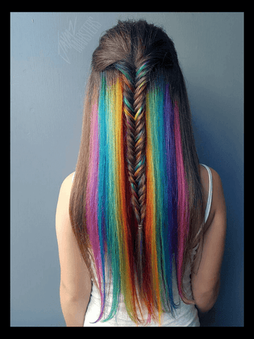 Rainbow hair quarantine- Tomato Superstar