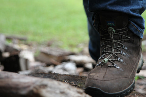 Travis "T-Bone" Turner shows off his Camo Boot Lock Laces while in NC visiting with Lock Laces.
