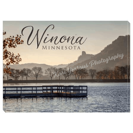 Canvas Wrap 5 X 7 Fall Sugarloaf With Pier Text