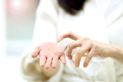Use hand sanitiser to kill off viruses