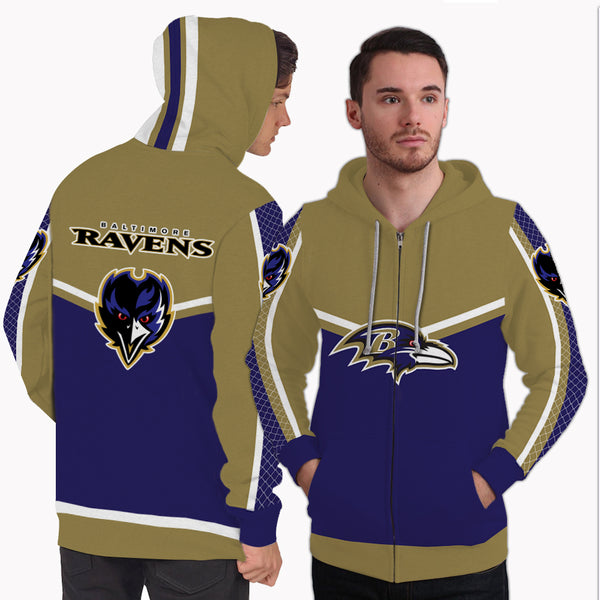ravens zip up hoodie