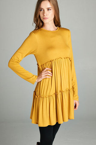 Elise Loose Tunic Top : Rose