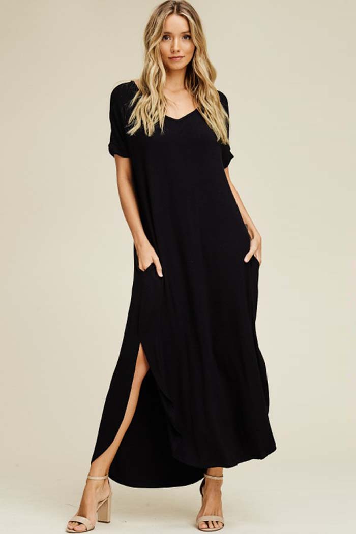 Ashley Essential Maxi Dress : Black
