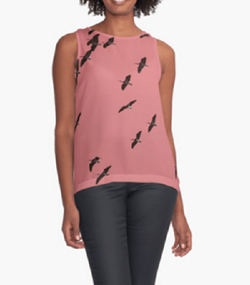 IbisSky Pink Contrast Tank Top