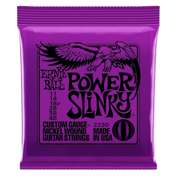 ernie ball 2220 power slinky nickel electric guitar strings