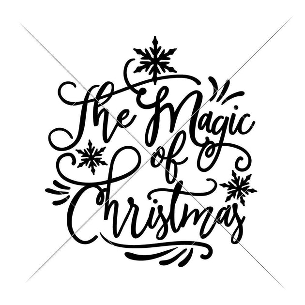 The Magic Of Christmas Svg Png Dxf Eps Chameleon Cuttables Llc