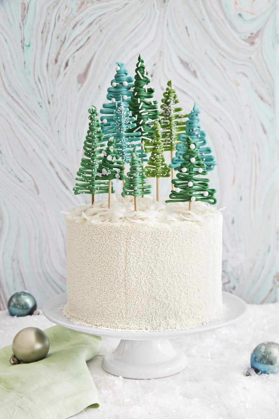 Pine tree Christmas Cake 
