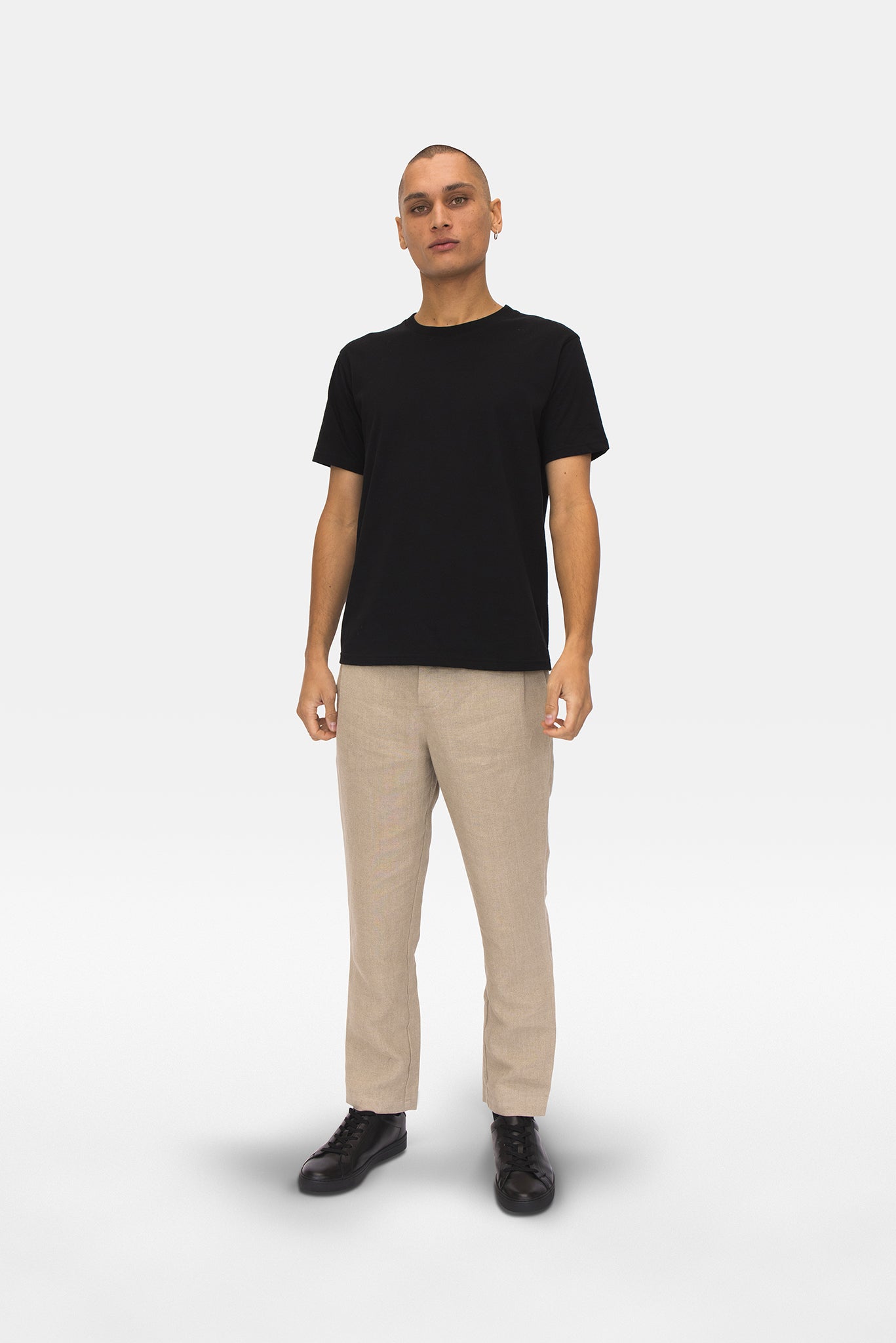 A.BCH A.15 Black Classic T-Shirt in Organic Cotton