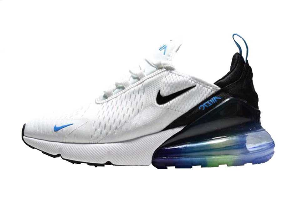 air 270 blancos con azul