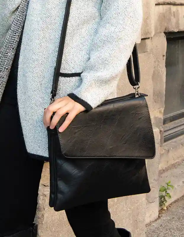 Luna Vegan Bag Crossbody Asymmetrical Flap
