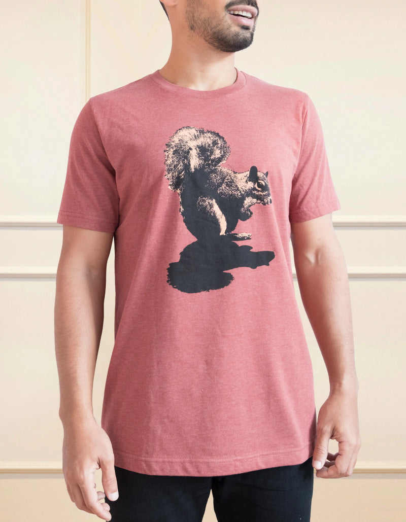 Squirrel T-Shirt Men Orange