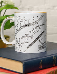 ONZE Mug Touch Of Real 14K Gold Montreal Map