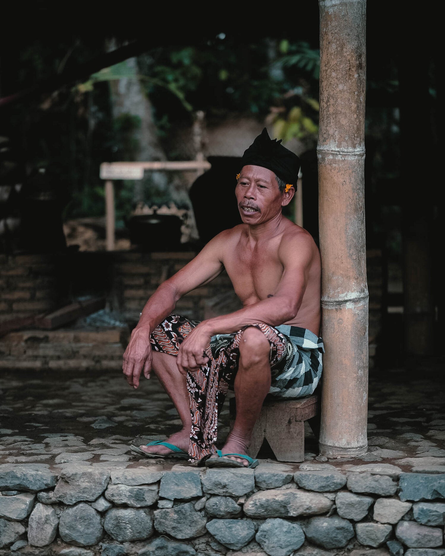 Balinese man at Samsara Living, Bali