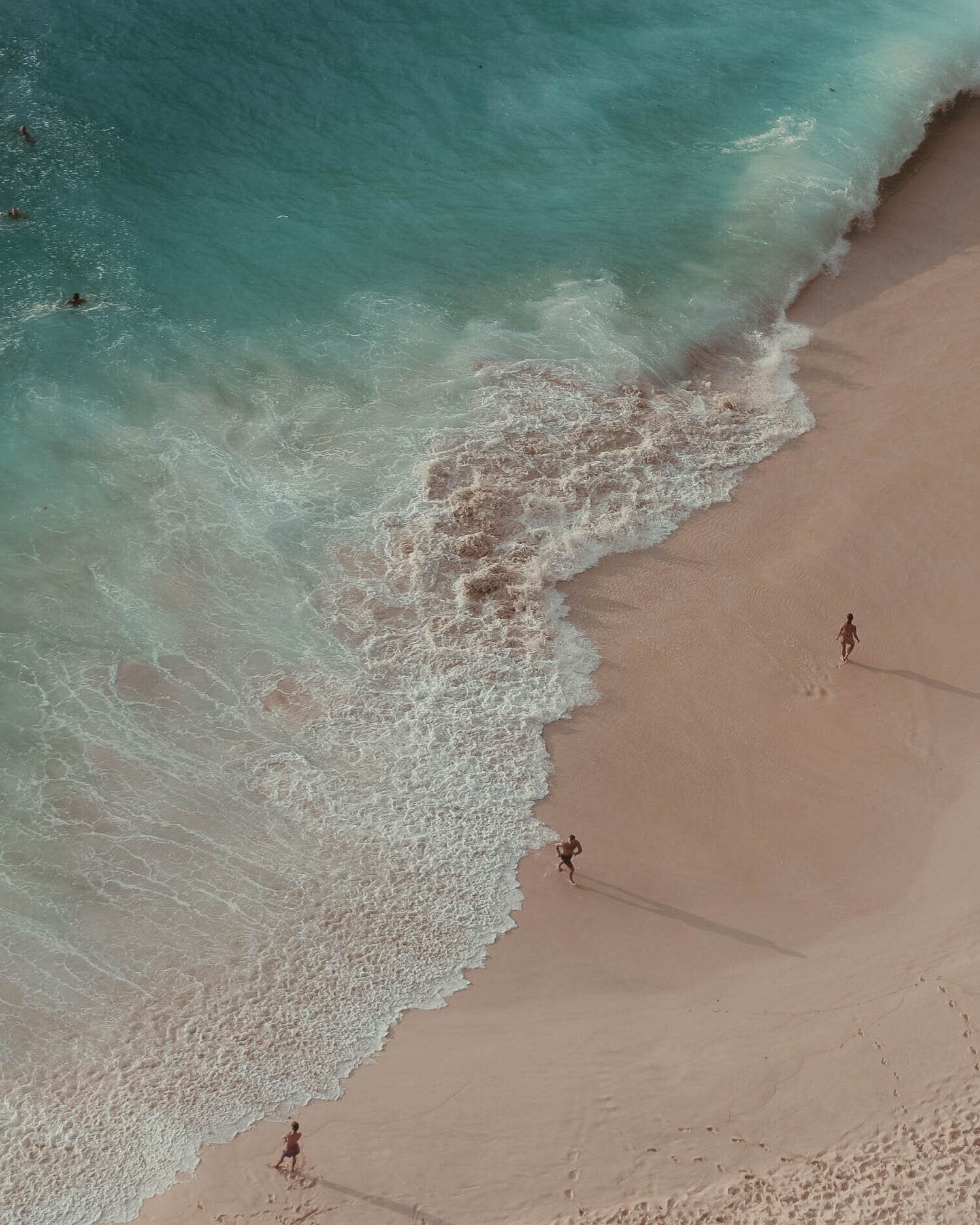 Drone Shot of Beach in Nusa Lembongan Indonesia