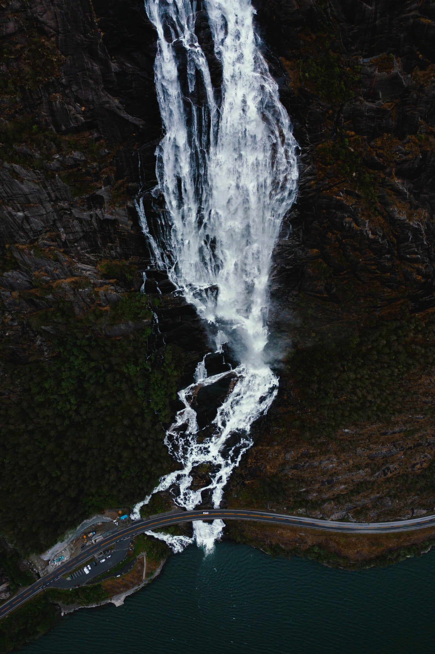 Langfoss Waterfall in Norway