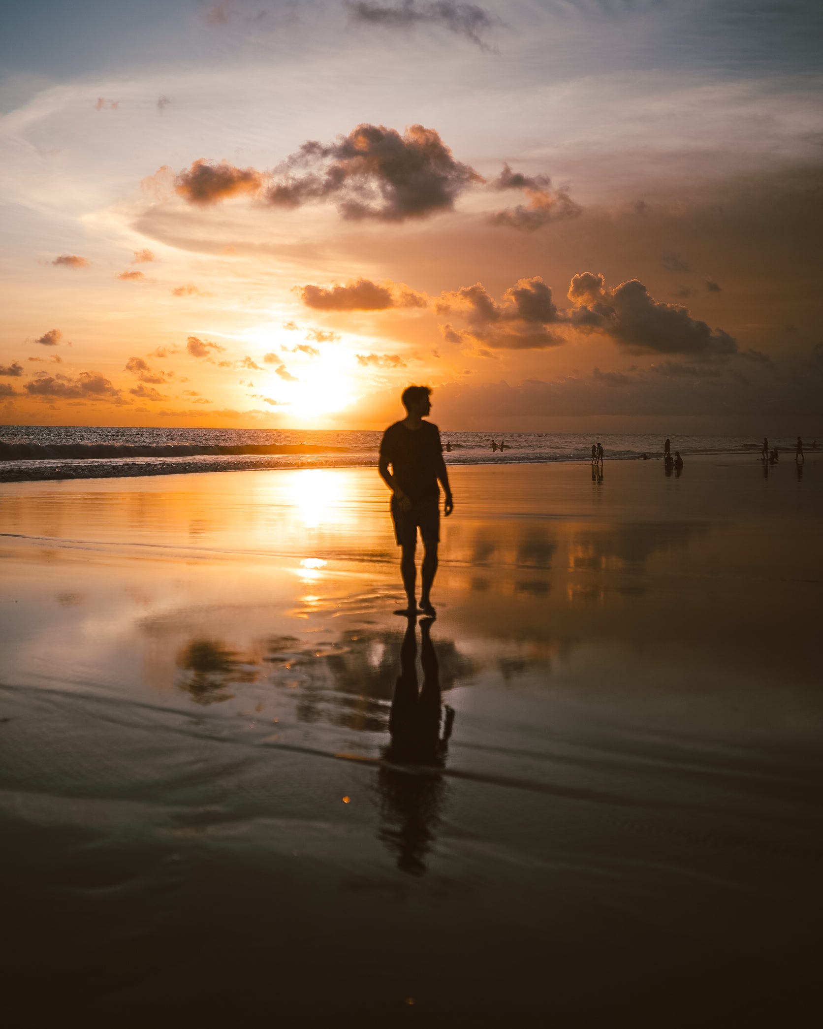 Lost LeBlanc Walking on Brava Beach at Sunset