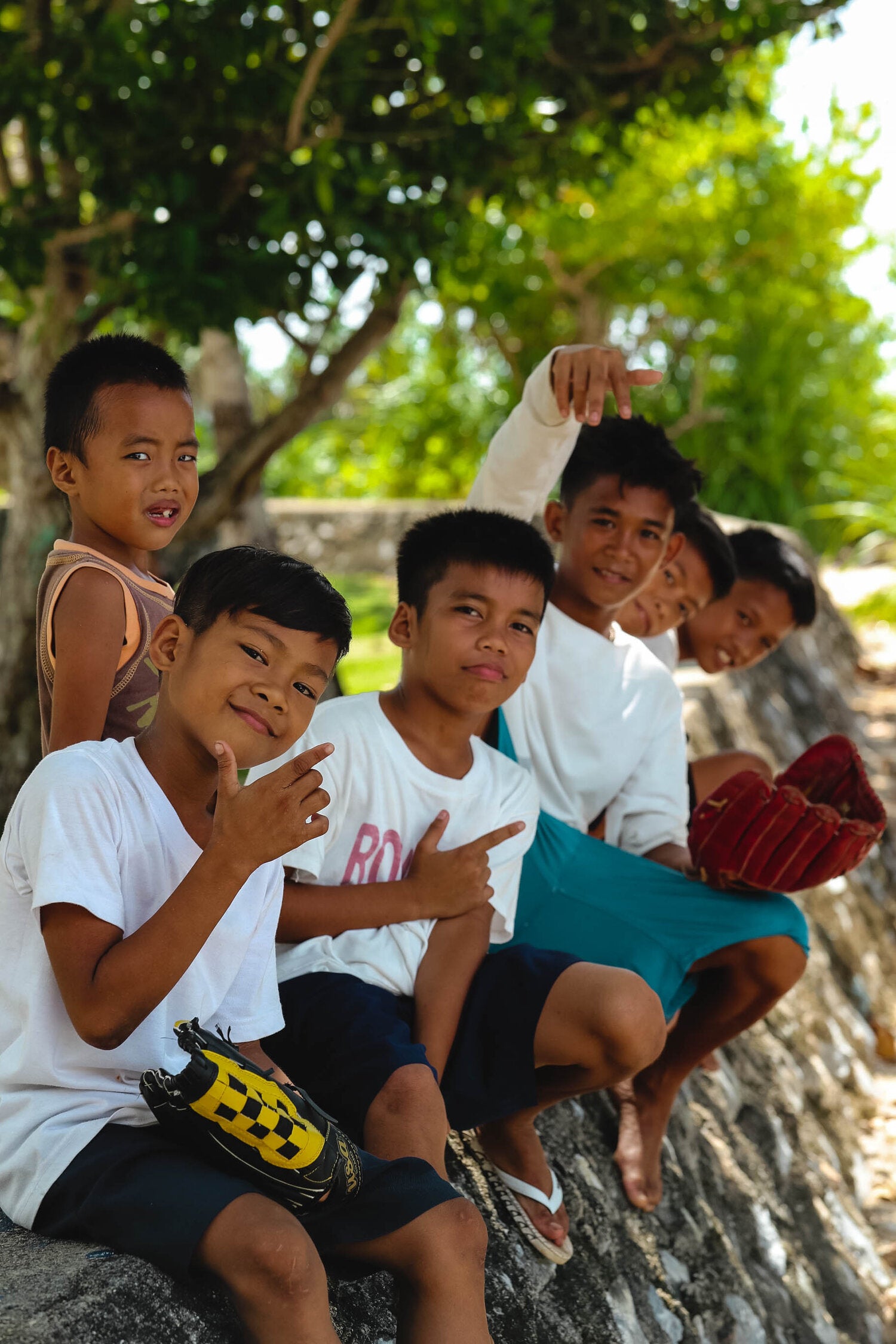 Group of children in Bantayan, Philippines