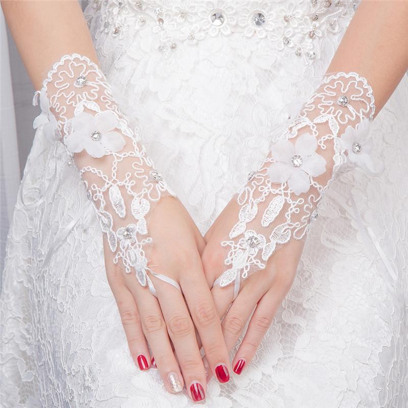 short wedding gloves