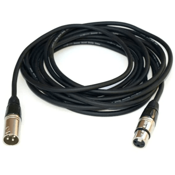 2 x XLR hembra de 1,5 m Negro Correa de cordón BCA1018 Cable 2 XLR macho 