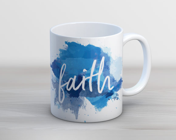 Faith Watercolor Coffee Mug