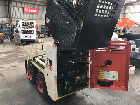 Bobcat S70 rear with Lanoguard treatment