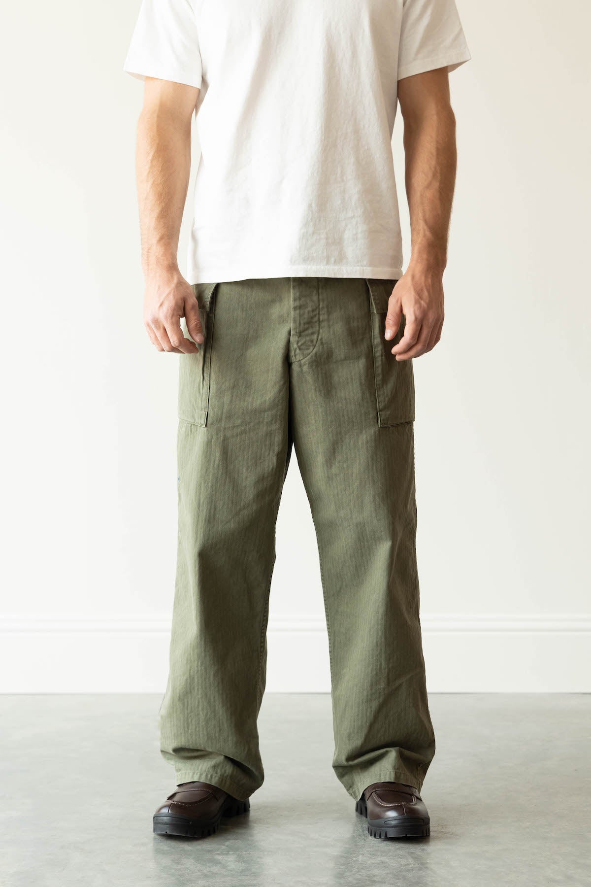 orSlow - US Army 2 Pocket Cargo Pants - Green - Canoe Club