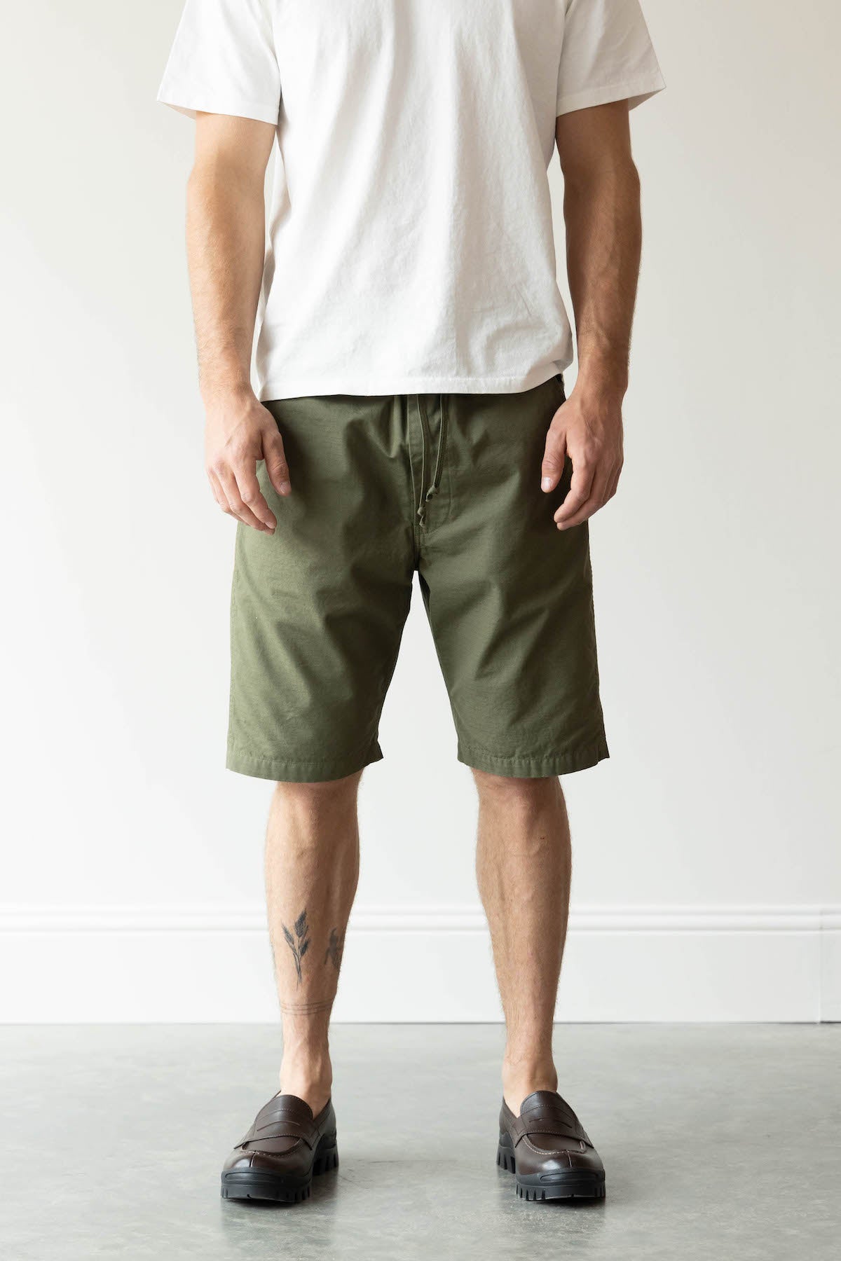 orSlow - New Yorker Shorts - Army Green - Canoe Club