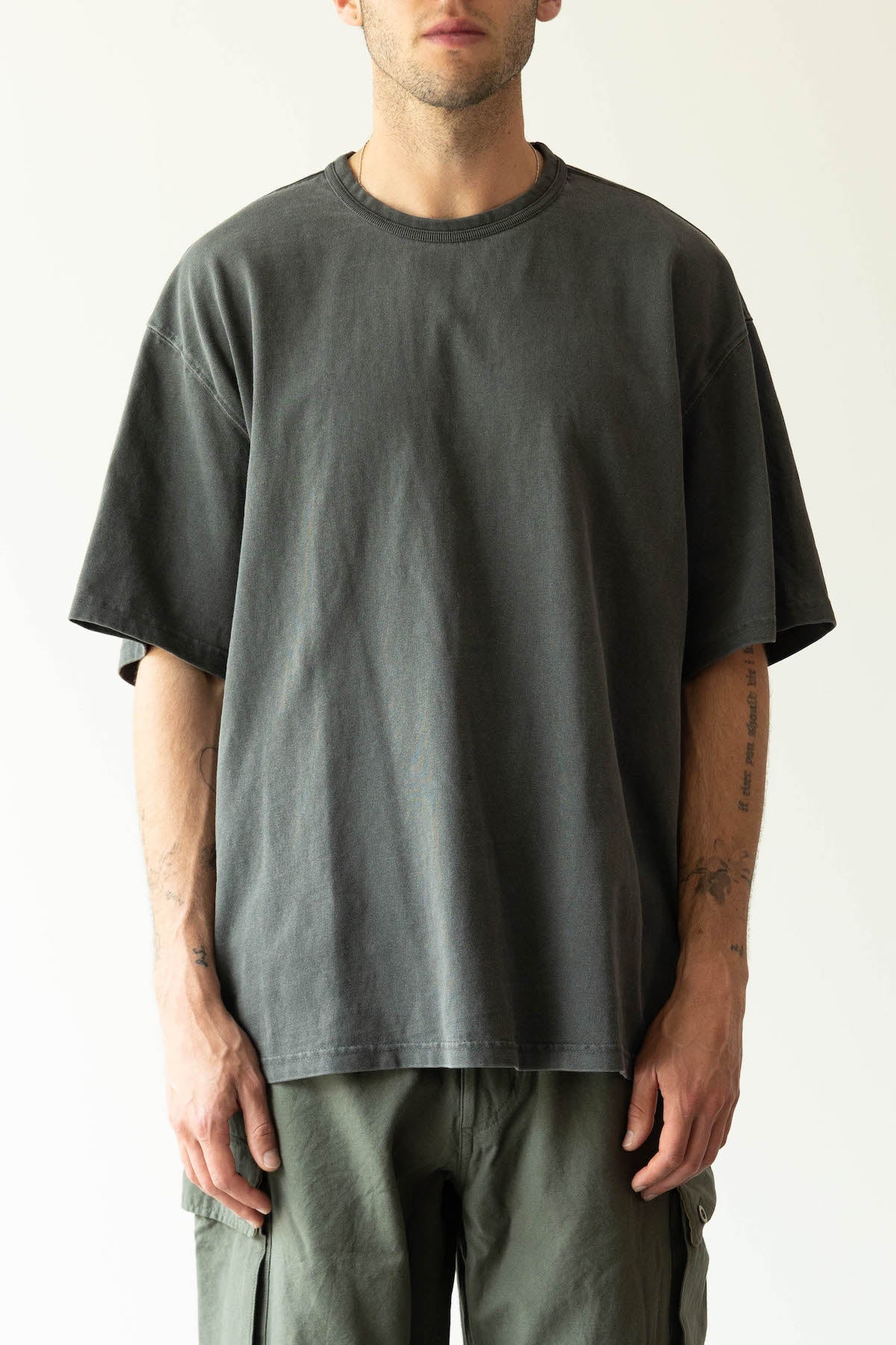 FrizmWORKS - OG Pigment Dye Half Tee - Charcoal - Canoe Club