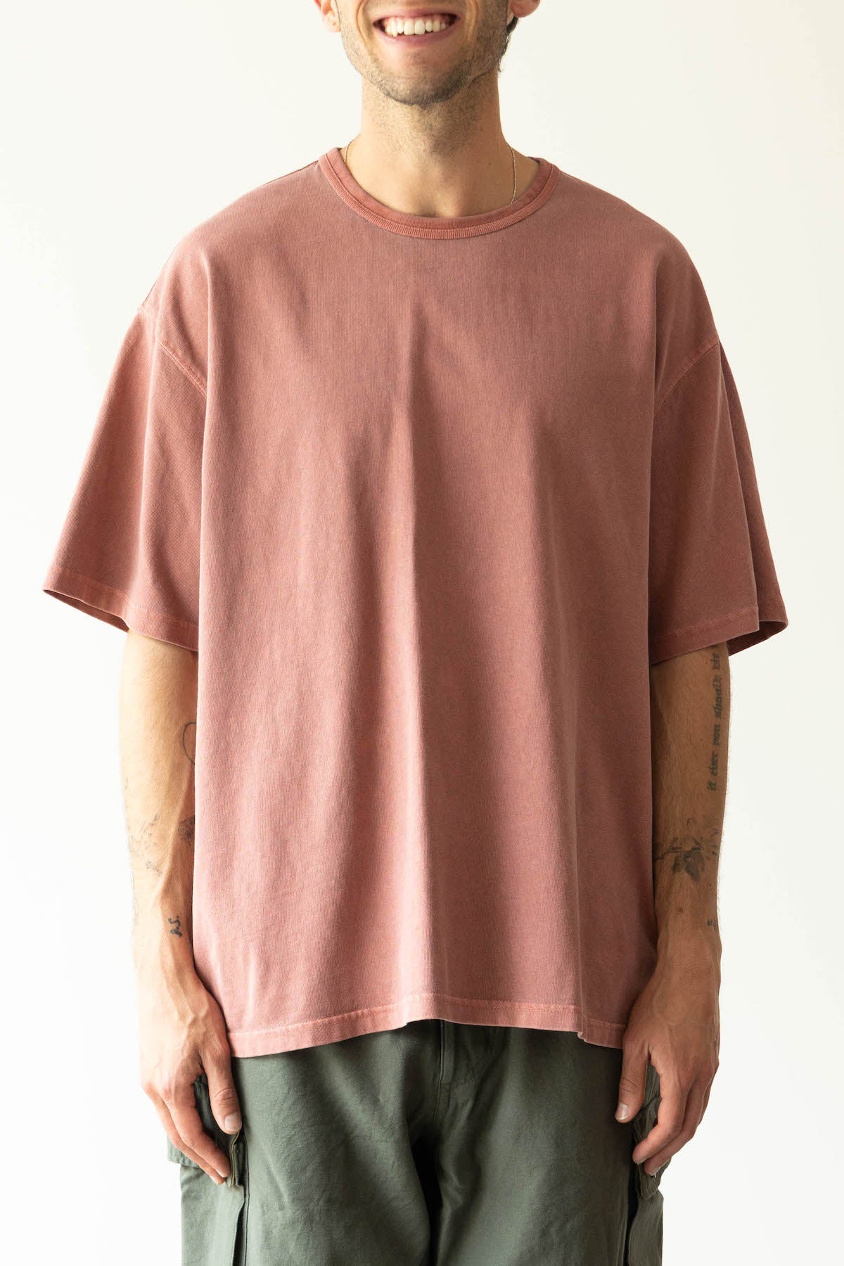 FrizmWORKS - OG Pigment Dye Half Tee - Pink - Canoe Club