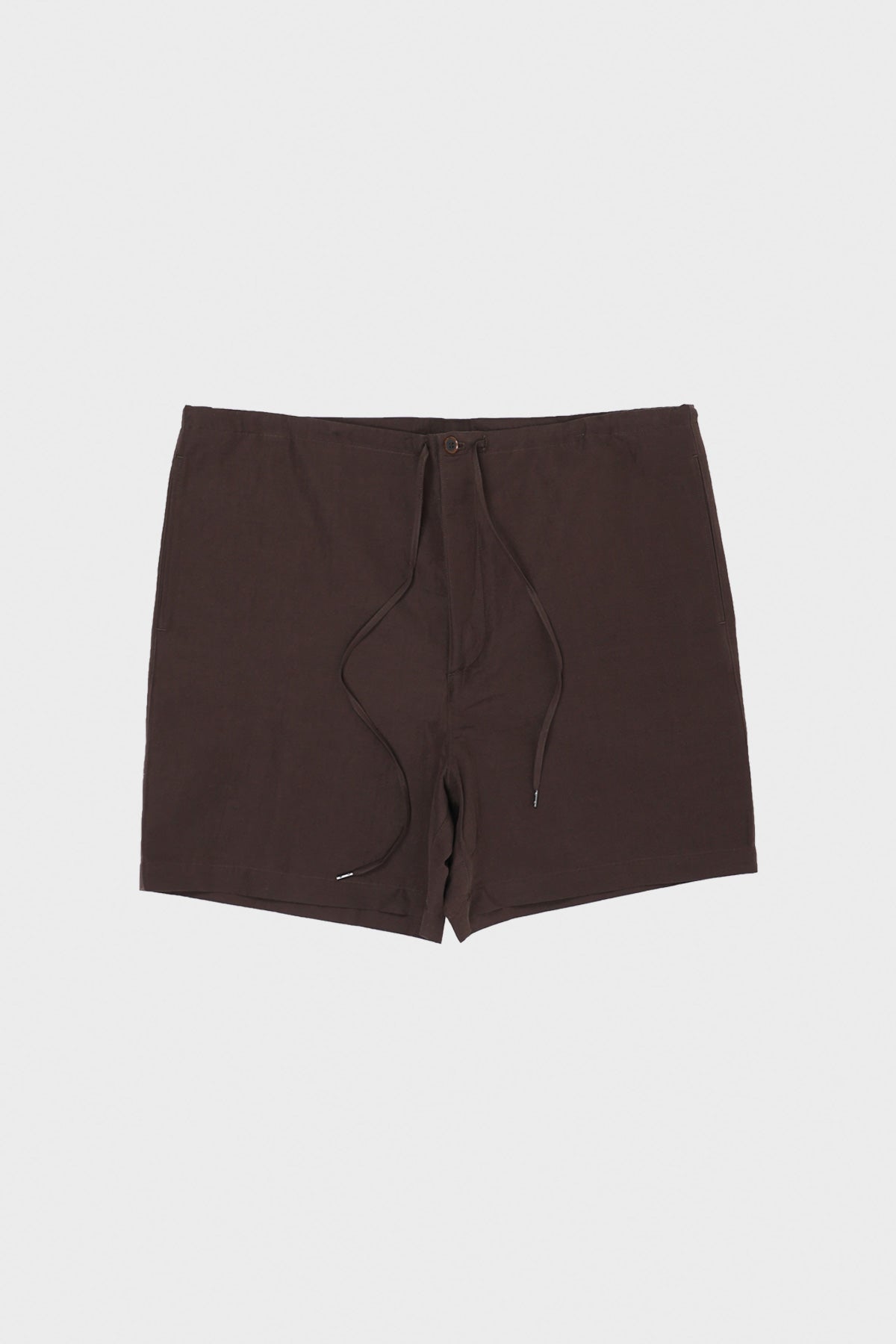 Auralee - High Density Finx Linen Weather Easy Shorts - Brown - Canoe Club