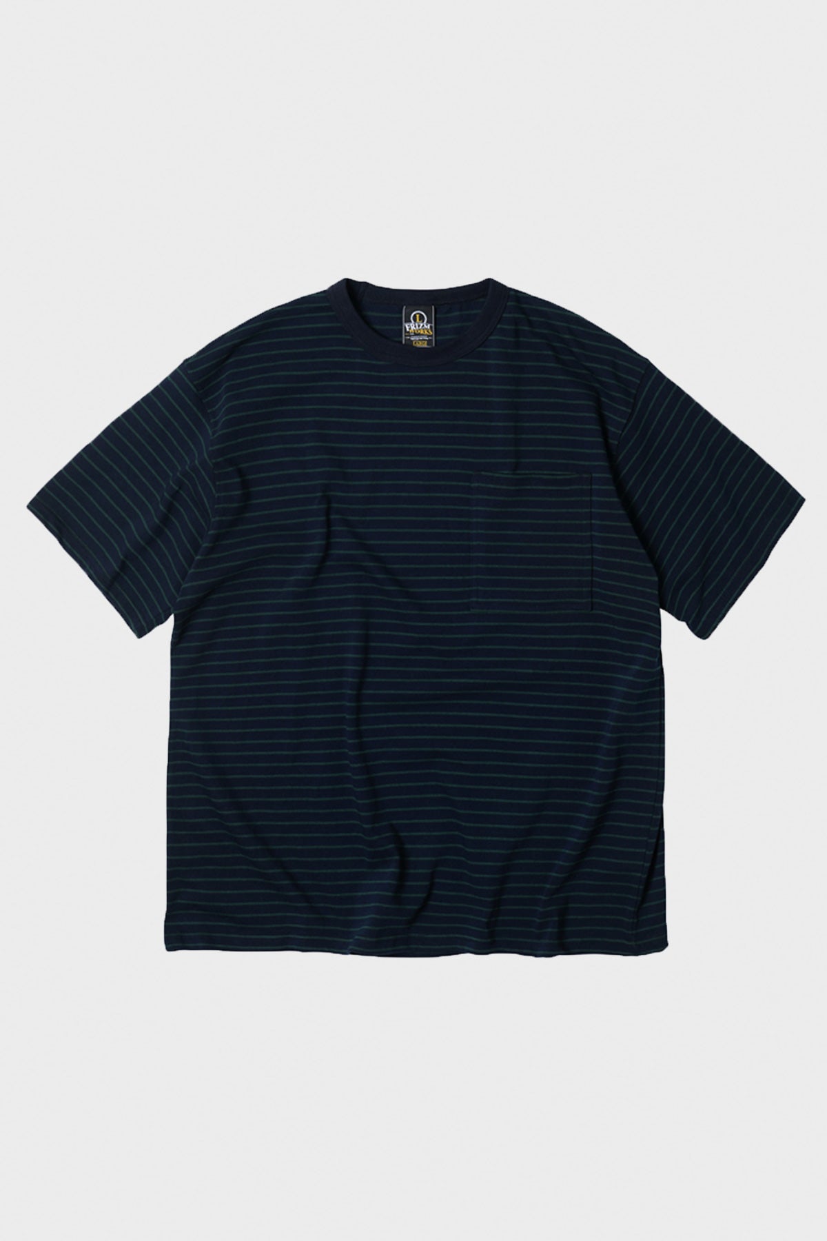 FrizmWORKS - Space Stripe Tee - Navy/Green - Canoe Club