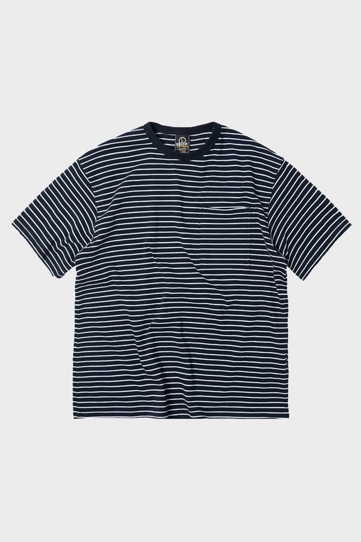 FrizmWORKS - Space Stripe Tee - Navy/Ivory - Canoe Club