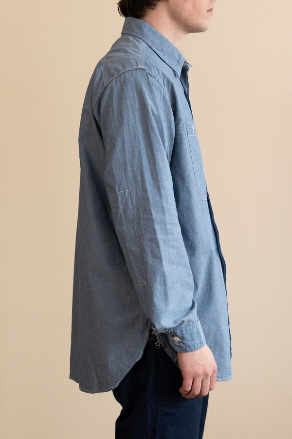 Work Shirt - Lt Blue Cotton Chambray