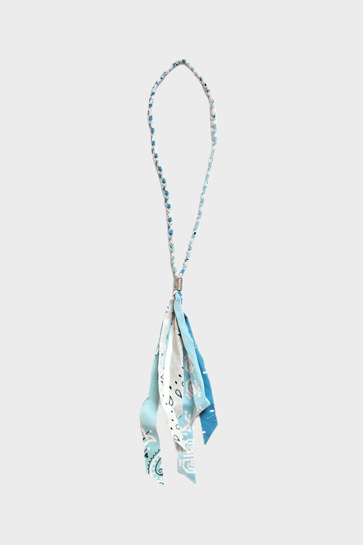 Kapital - Gauze Bandana Fringed Necklace - Sax - Canoe Club