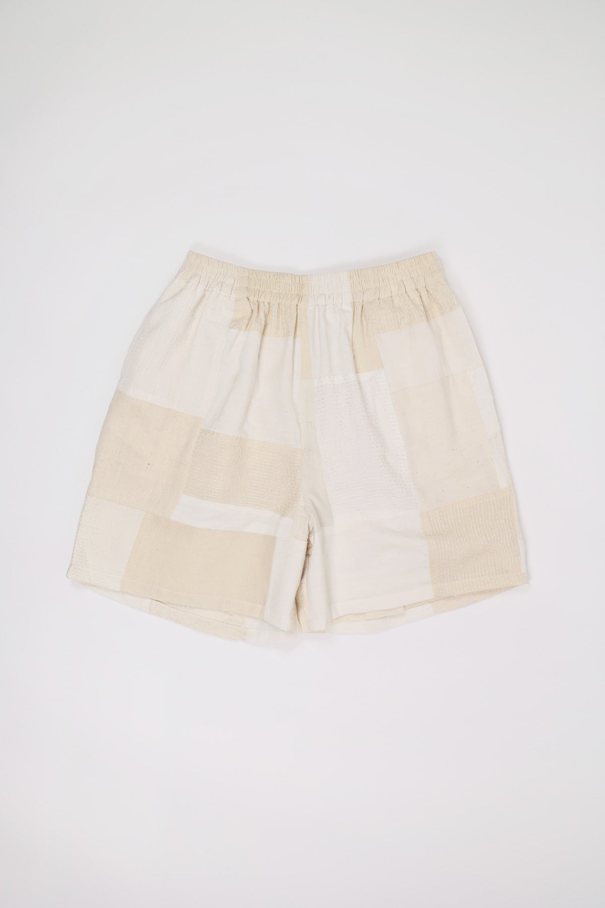 Harago - Patchwork Kantha Shorts - Off-White - Canoe Club