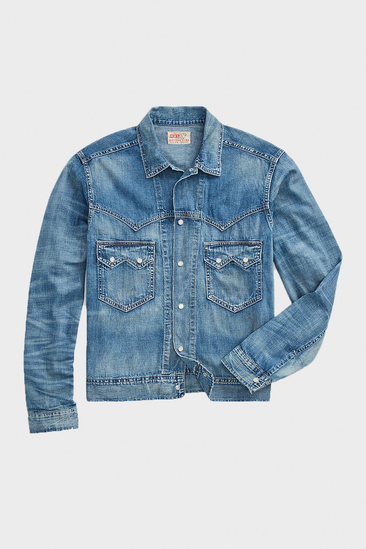 RRL - Hewson Indigo Denim Western Jacket - Hewson Wash - Canoe Club