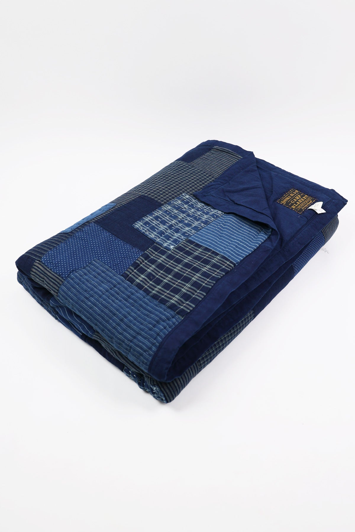 RRL - Patchwork Quilt - Indigo/Cream - Canoe Club